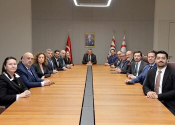 TÜRKONFED, GİAD, GİKAD ve İŞAD Cumhurbaşkanı Erhürman’ı Ziyaret Etti